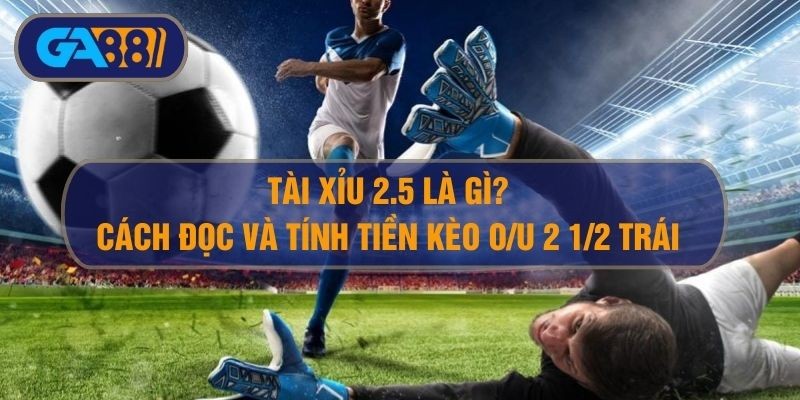GA88 Tài xỉu 2.5 là gì? Hướng dẫn đọc kèo, tính tiền tài xỉu 2 1/2